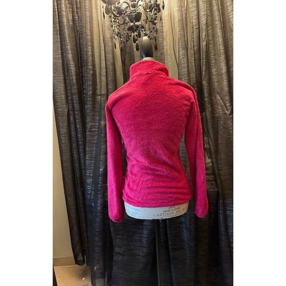 North Face northface osito fleece Jacket coat sweatshirt Xs- MED hot dark pink - Picture 5 of 12